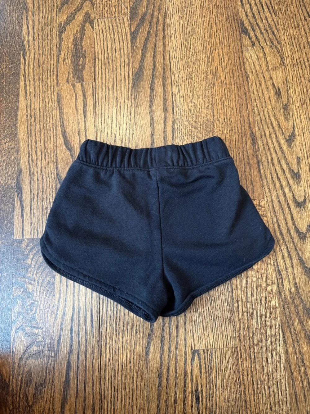 Old Navy Black and Cream Girls' Pull-On Shorts Duo